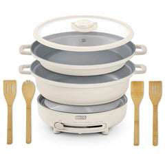 Stacks 8PC Stacking Cookware Set with Electric Burner