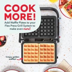 Flex Press Grill System 2pc Plate Pack Waffle