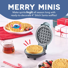 Stitch Santa Mini Waffle Maker