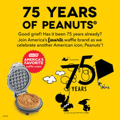 Peanuts®  x Dash 75th Anniversary Mini Waffle Maker