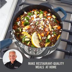 Zakarian by Dash Trupro Nonstick Stainless Steel 6pc Stacking Sauce Pan Set